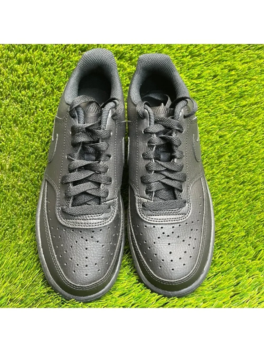 Nike Court Vision Low Mens Size 6 Black Athletic Lifestyle Shoes Sneakers